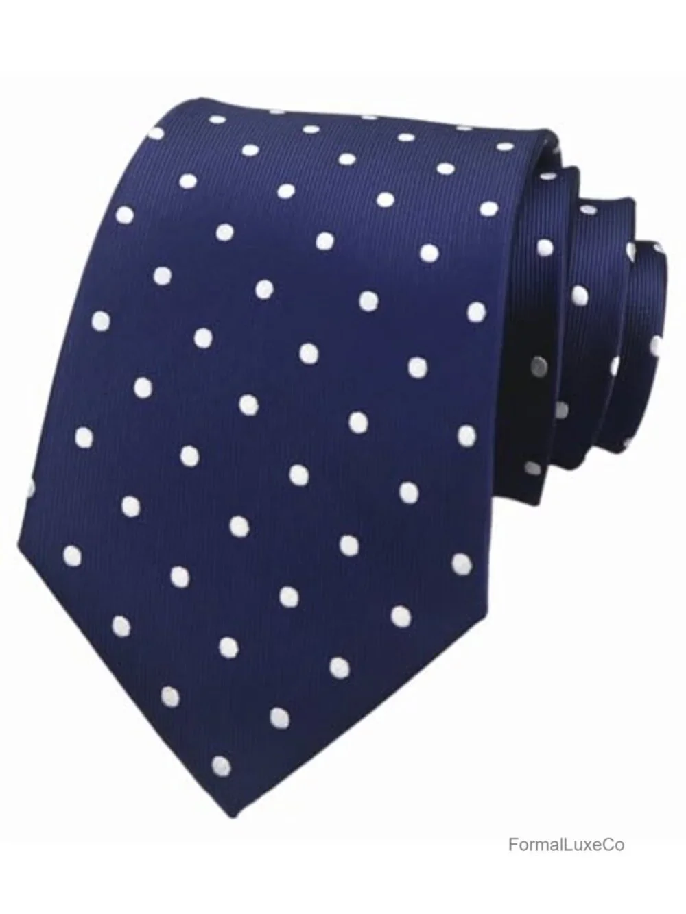 Men's Polka Dot Necktie Microfiber Polyester Formal Wedding Groomsmen Business